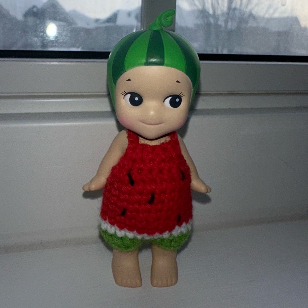 Sonny Angel Watermelon with crochet outfit